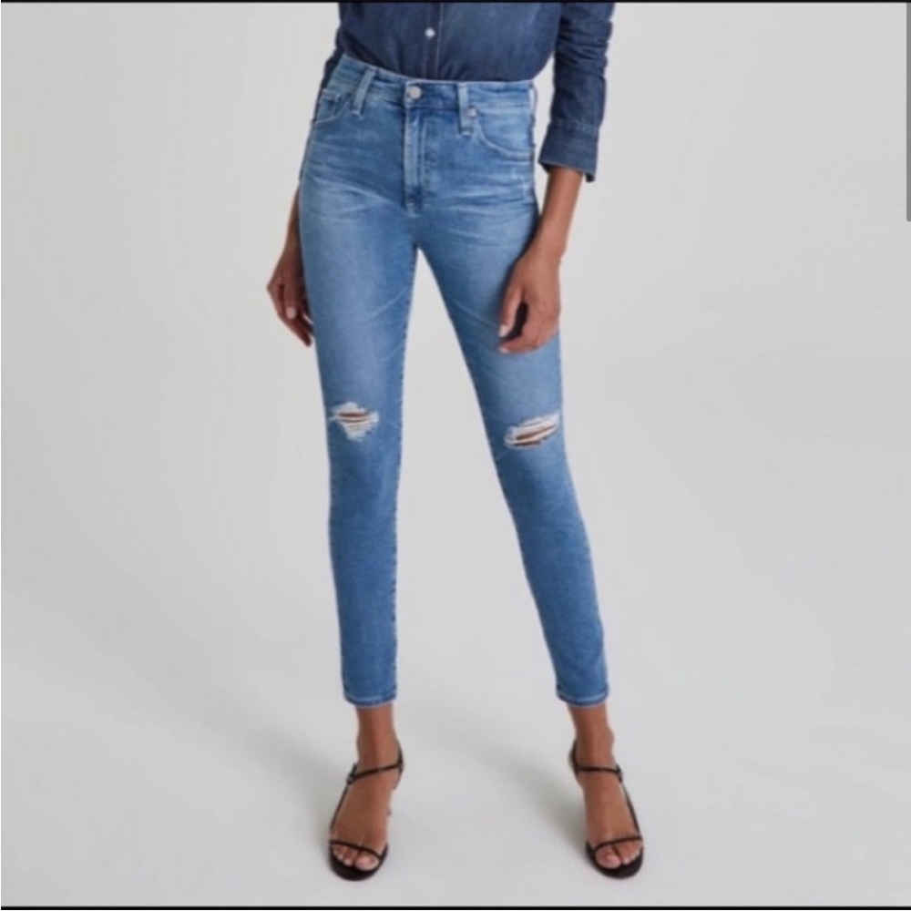AG Adriano Goldschmied Farrah Ankle Blue Skinny Jeans - SZ 29